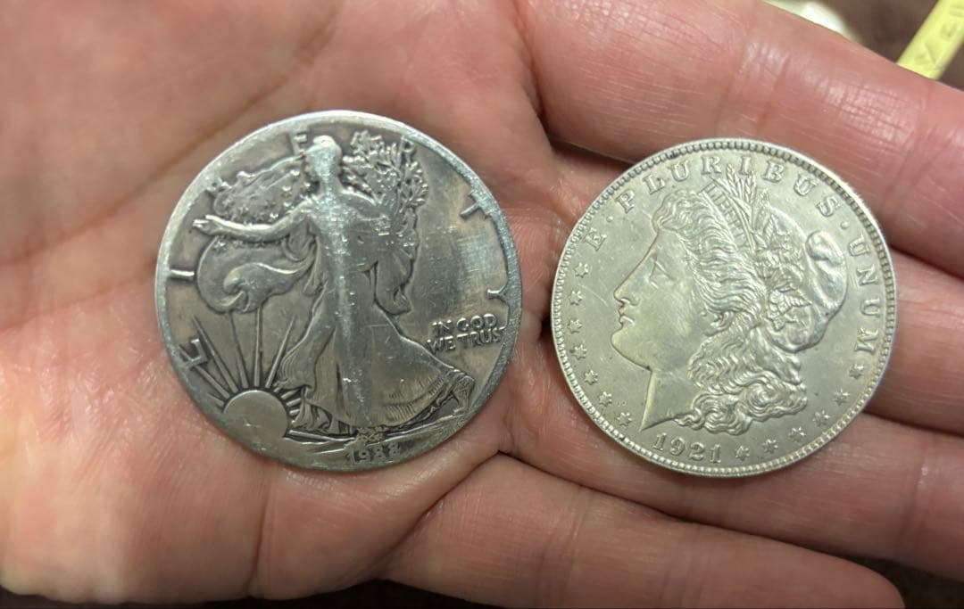 シルバーイーグル　シェルセット　銀貨　　手品　マジック　希少　激レア