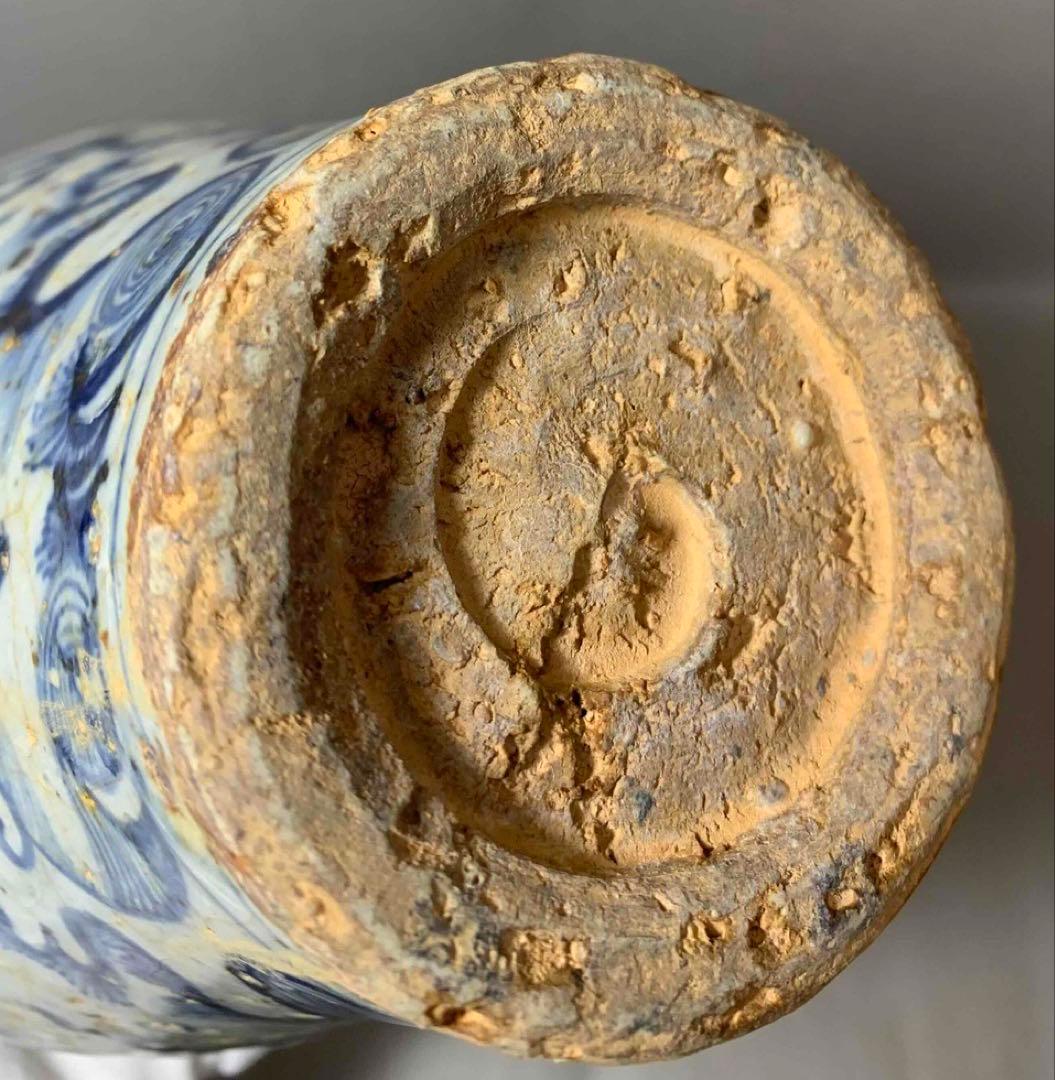 中国 染付龍絵梅瓶　f2250917