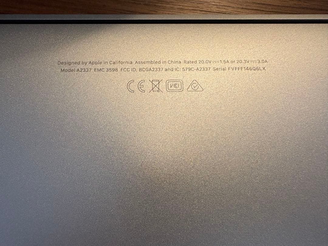 MacBook本体 Macbook Air M1 2020 16G