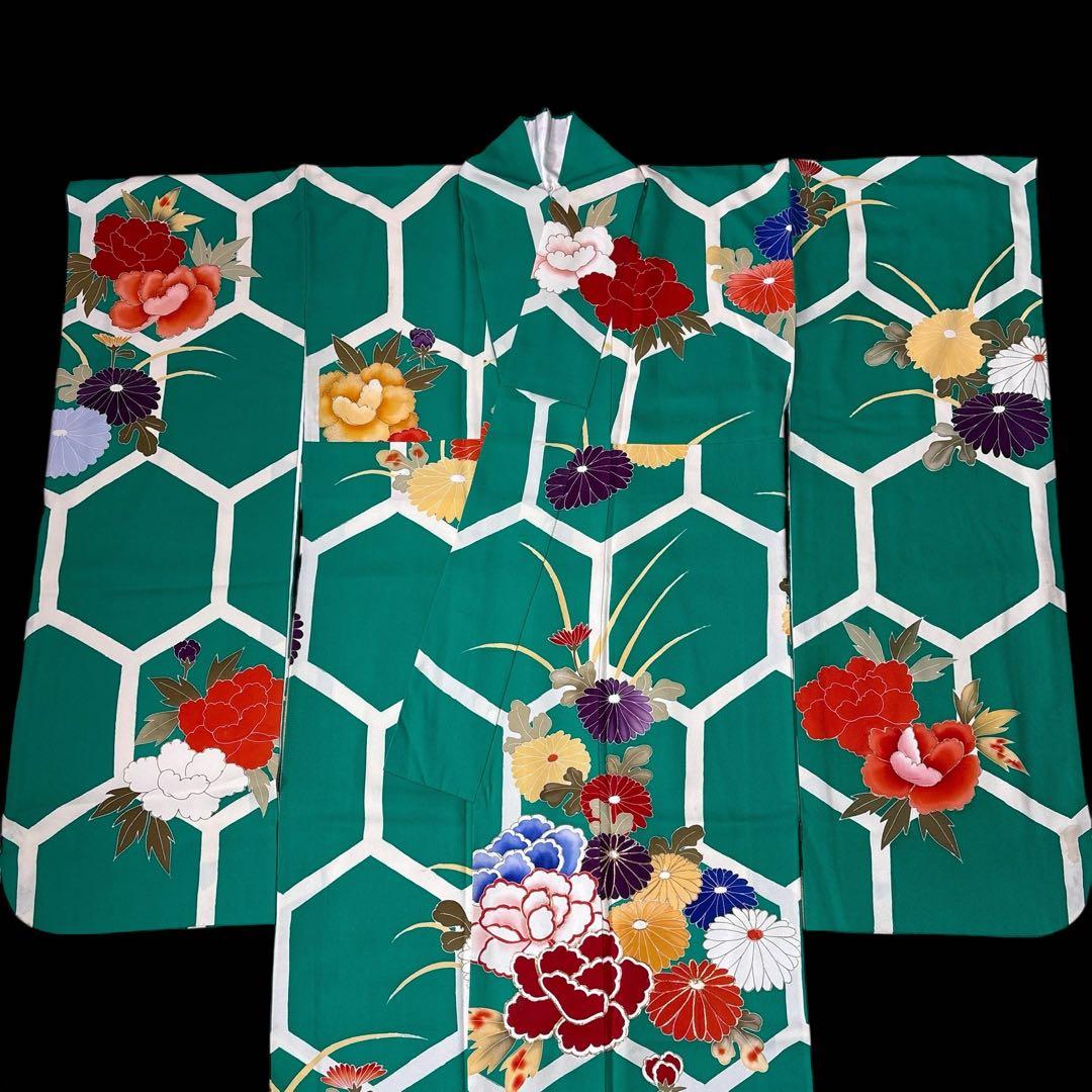 (う59) 百花ノ薫り ✦ 華やぐ大正ロマン アンティーク振袖㊗️④点セット