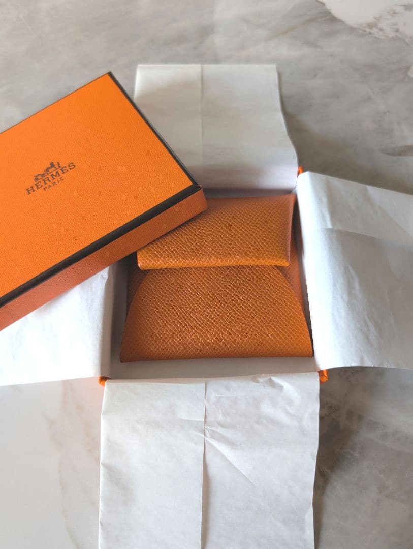 【新品未使用】HERMES バスティア エルメスオレンジ ライム