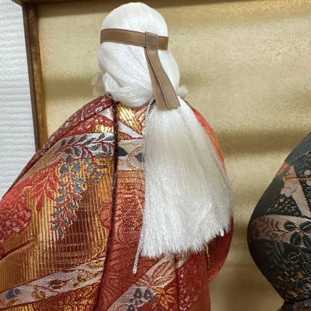 純金高砂　高砂人形 雄山作 共白髪　結納　還暦　木目込人形　錦勝工芸　尉姥
