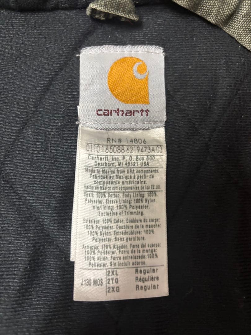 Carhartt アクティブジャケット　オリーブグリーン