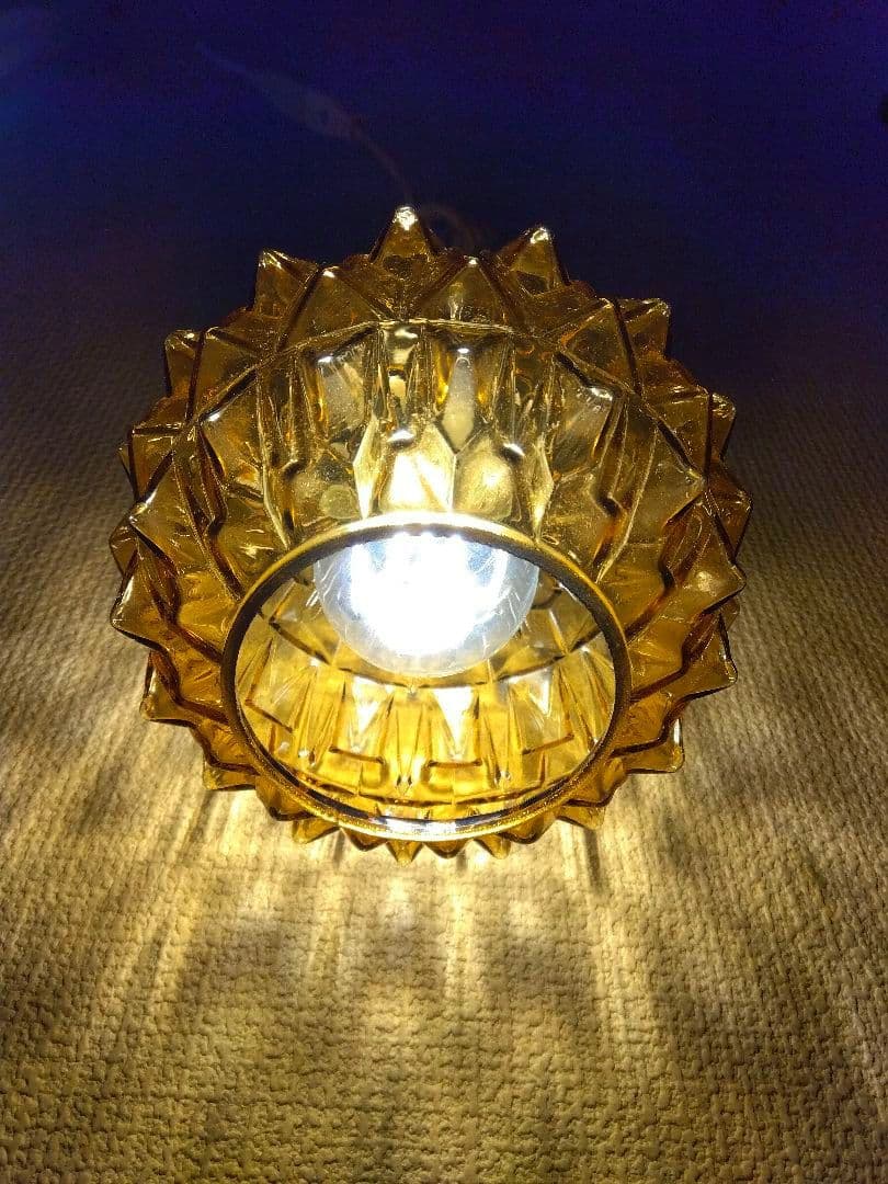 アンバーガラス製　 ペンダントライト