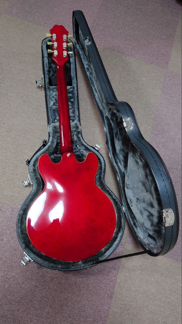 中古エピフォンエレキギター ES-339pro　チェリー 純正ハードケース