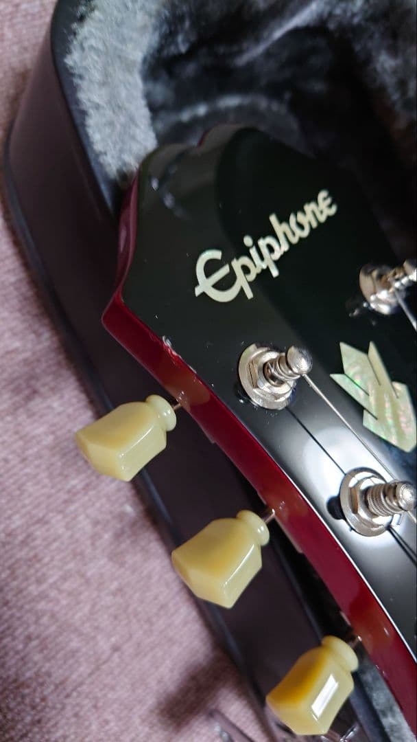 中古エピフォンエレキギター ES-339pro　チェリー 純正ハードケース