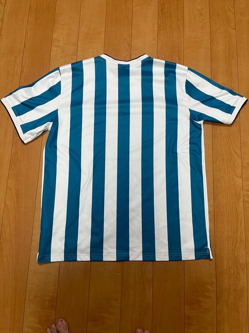 CARHARTT 青白ストライプ Tシャツ M