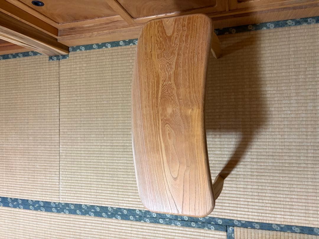 1335建具屋58年のおじいさんの手作り木製サイドテーブル、イス、スツール