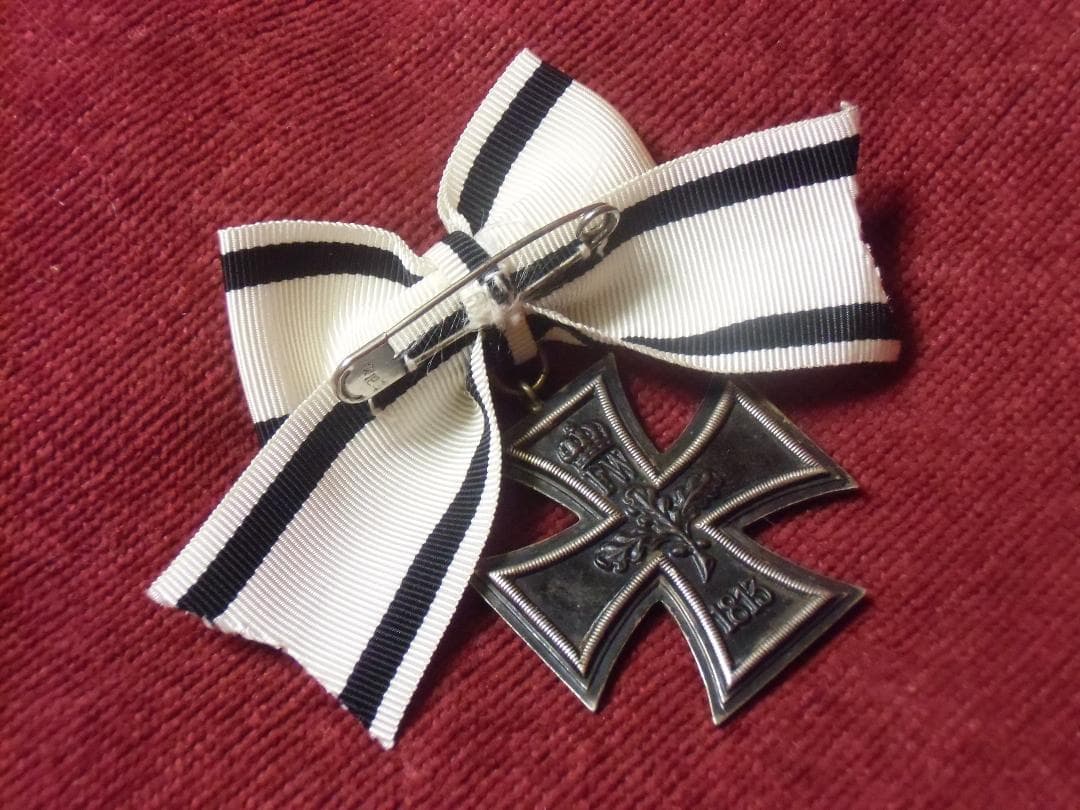 W帝政ドイツ軍/プロイセン王国＊１９１４鉄十字勲章２級＊女性用（実物）