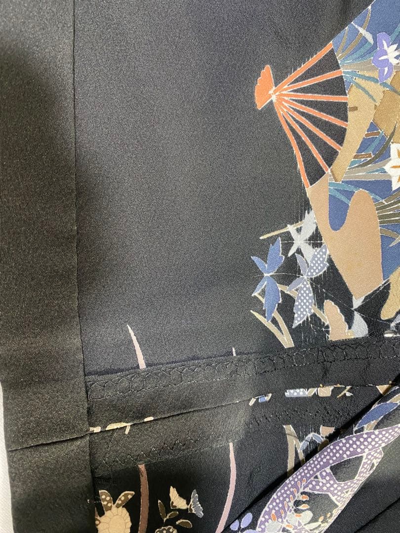 黒留袖リメイク　ボレロ付きロングドレス　大きいサイズ