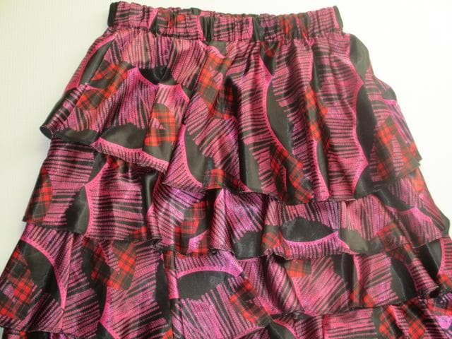 COMME des GARÇONS ,リップ柄フリルスカート