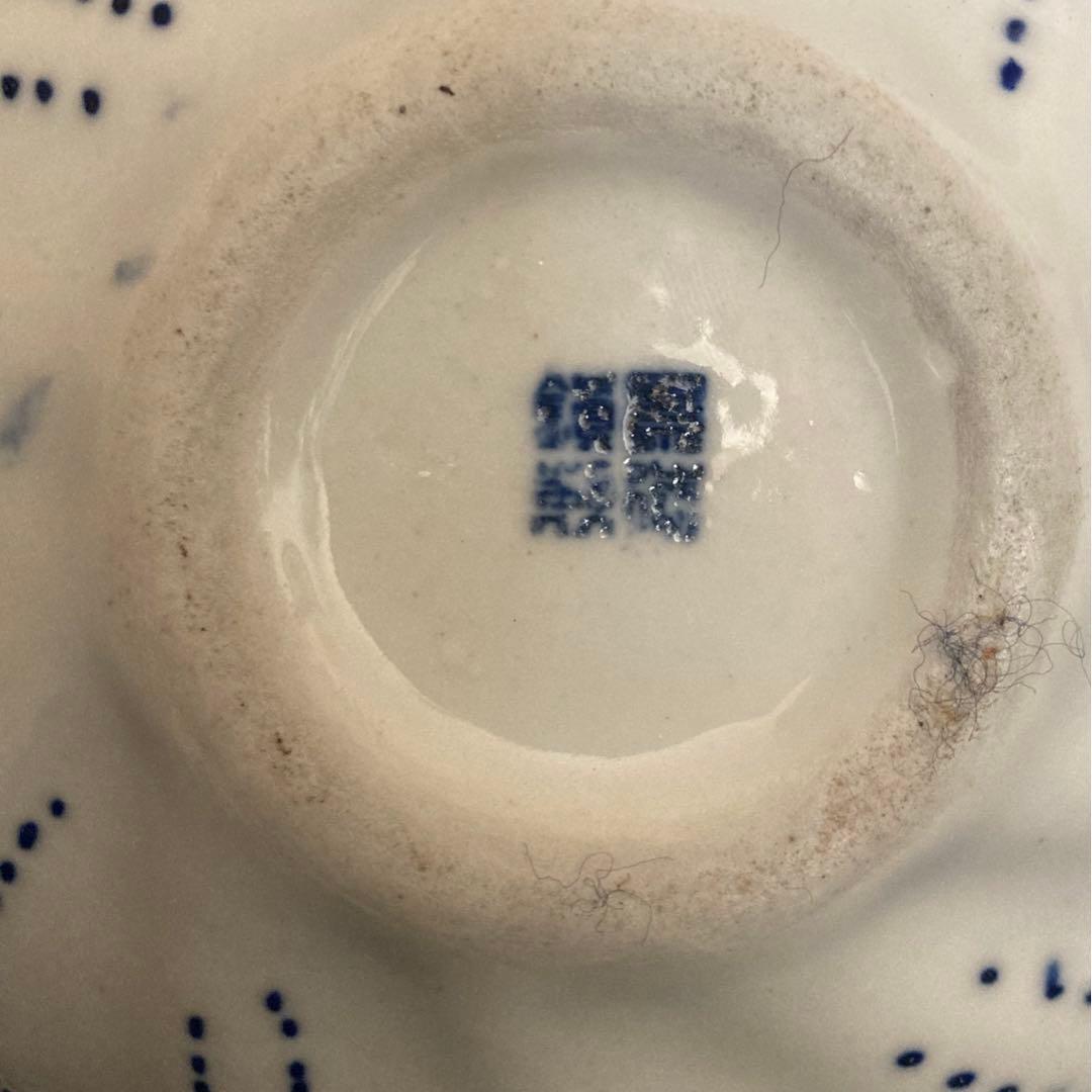 青花後手茶心壷　急須　煎茶道具