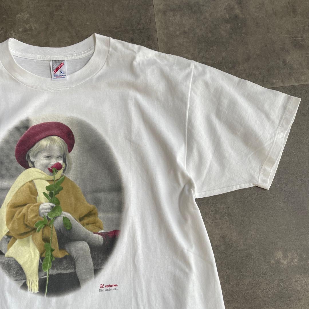 90s キム・アンダーソン　アートtシャツ フォトtシャツ ヴィンテージ