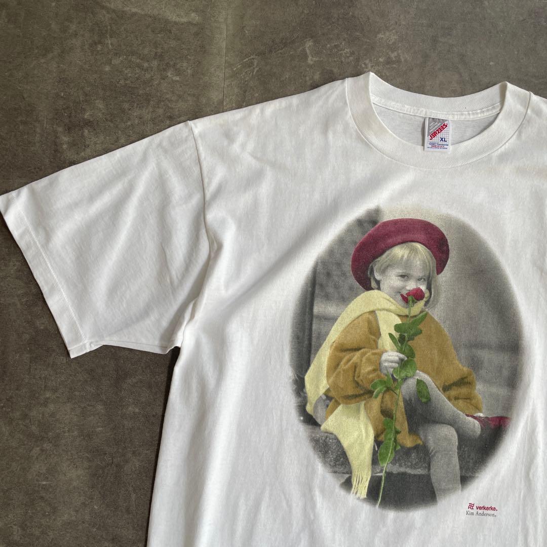 90s キム・アンダーソン　アートtシャツ フォトtシャツ ヴィンテージ