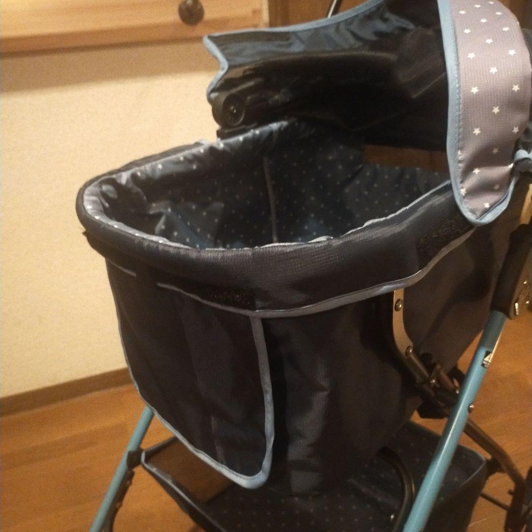 【良品】リッチェル ペットカート 紺 星　定価29,700(税込)エルフィ