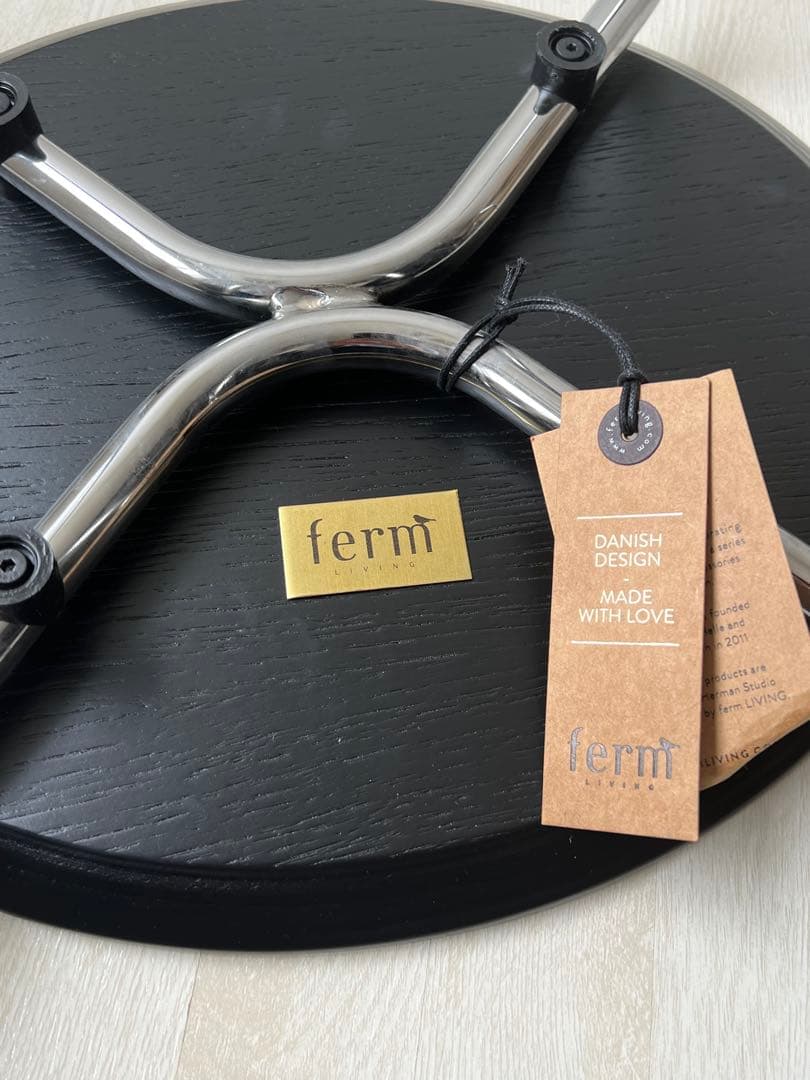 Ferm Living Herman Stool ブラック/クローム