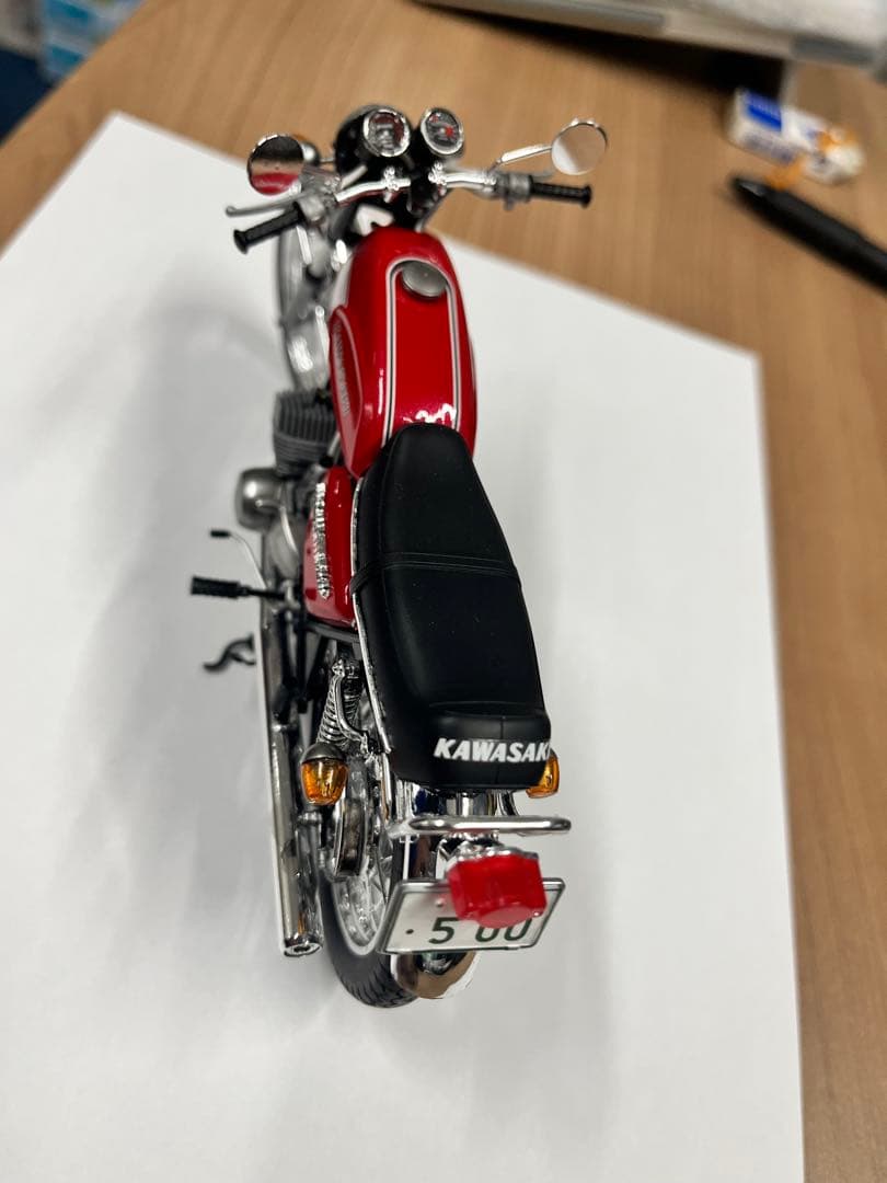 プラモデル　KAWASAKI MACH-Ⅲ レッドカラー　ハセガワ1/12