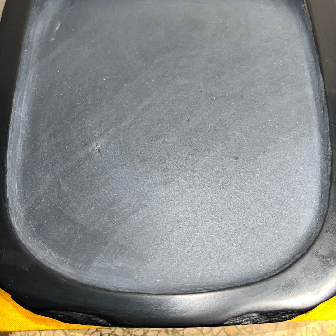 ⭕️雨端硯　文明堂製　鰍沢　甲州銘石　自然硯　1.8Kg 超　四六寸大　石紋綺麗