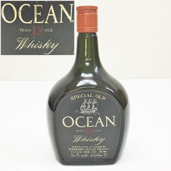 未開栓/オーシャンウイスキー/12年/特級/三楽/ocean/760ml/43％