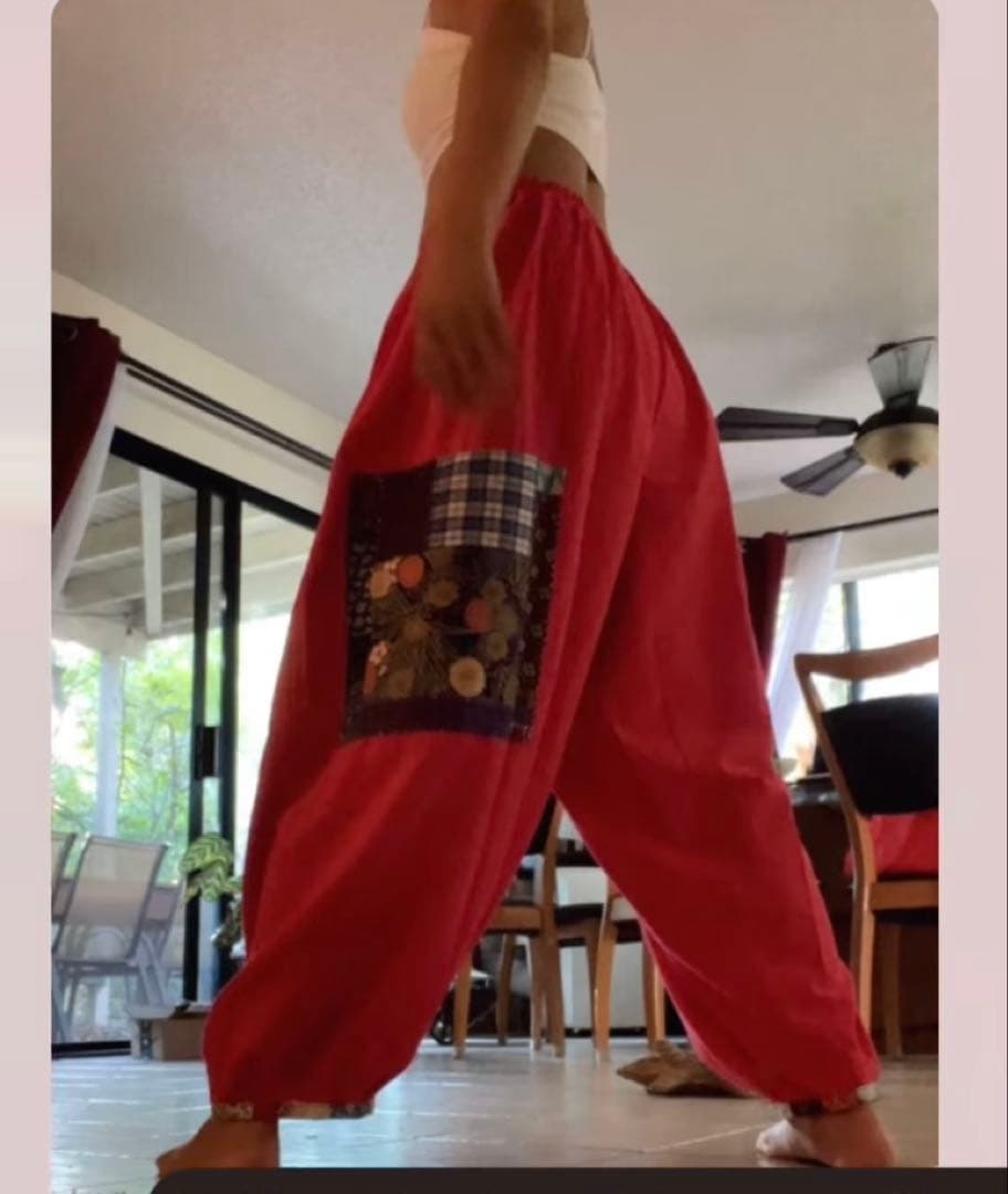 ちくちくもんぺパッチワークマゼンタピンク