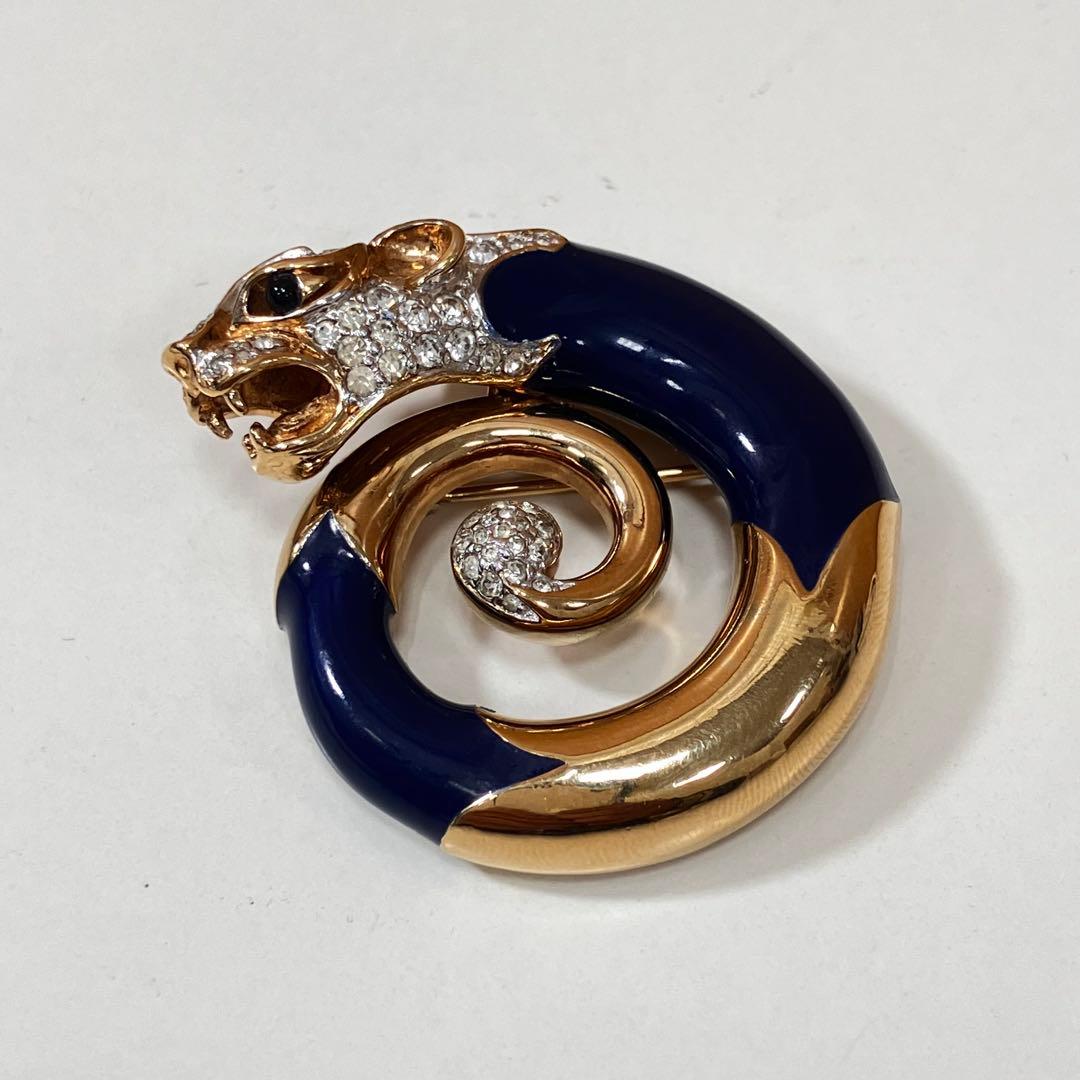 【希少・美品】Panetta パネッタ アニマルモチーフ ブローチ パンサー