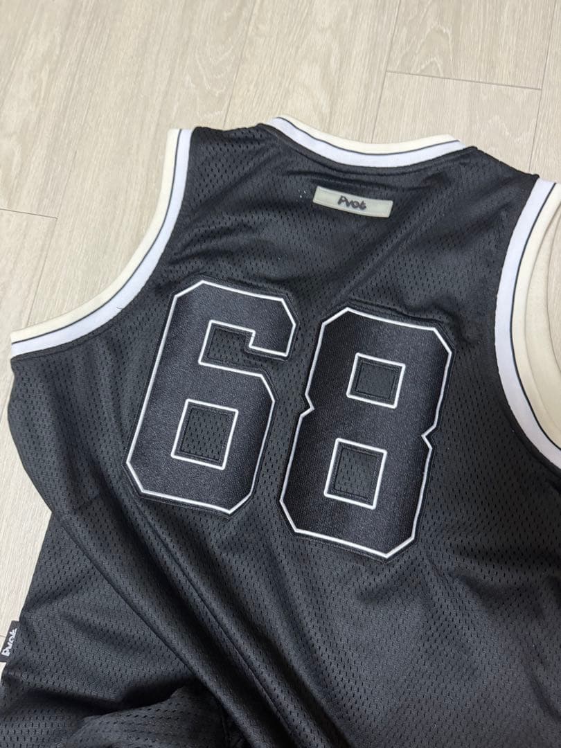 PVOT PRIVE メッシュタンクトップ・ショーツ・ソックスセット 上XL下M