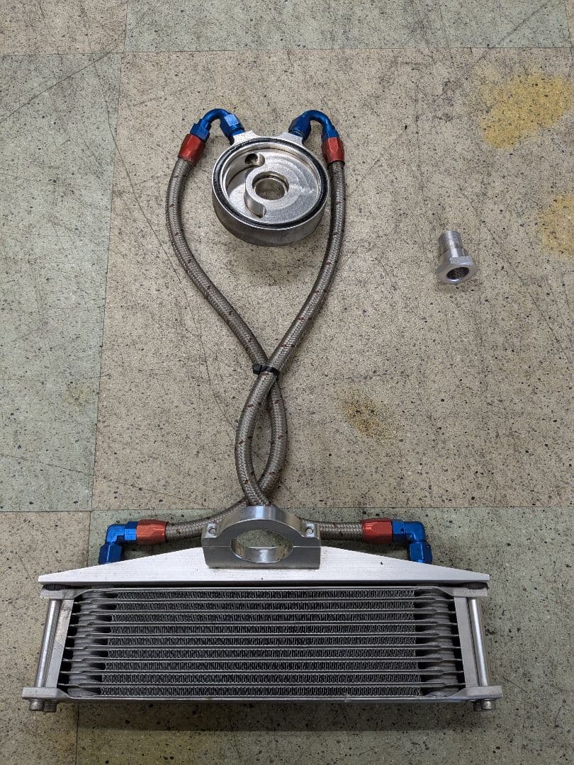 ま*と様 ホンダ CB400フォア オイルクーラー （アダプタ・ホース付）管理l