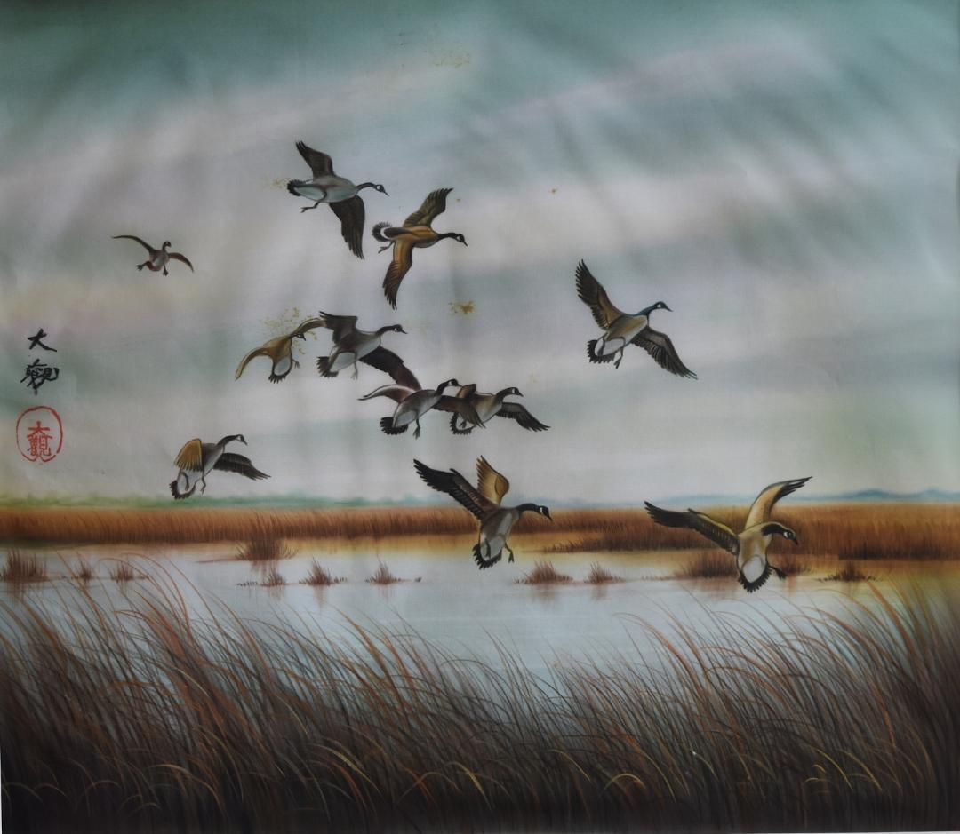 巨匠★　横山　大観　画伯　日本画肉筆　★