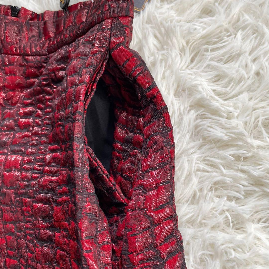 新品未使用⭐︎ヴィヴィアンウエストウッドレッド×ブラッククロコダイル柄キュロット