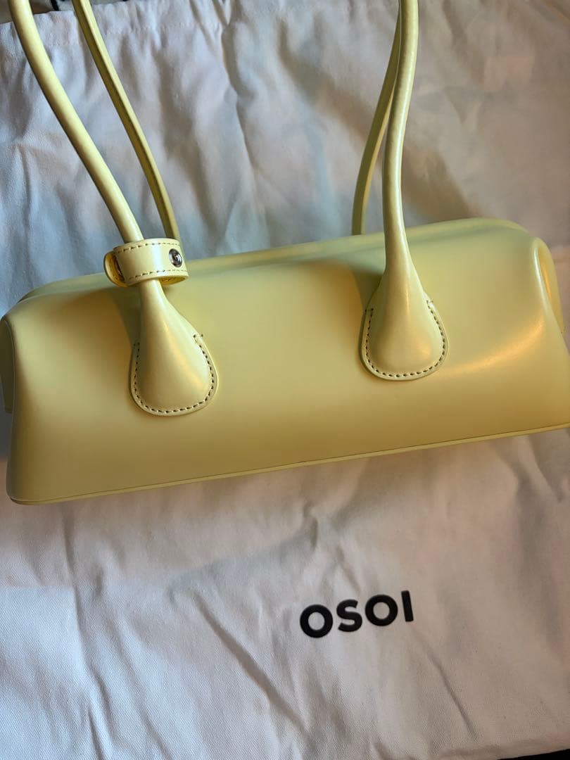 ＜OSOI＞BOAT WIDE MINIバッグ イエロー ショルダーバッグ