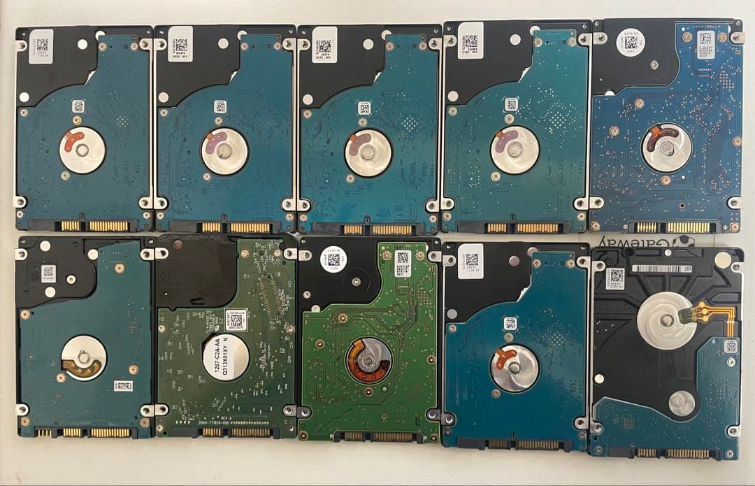 2.5インチ内蔵型HDD 500GB×10個　正常動作品