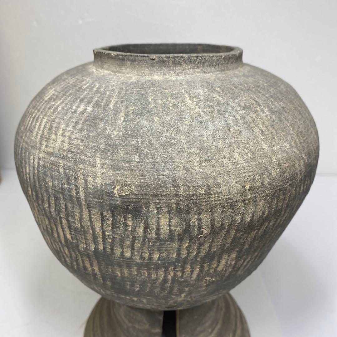 古代　韓国　新羅土器　高さ約23.5㎝　タカサ　東さ7-0304①