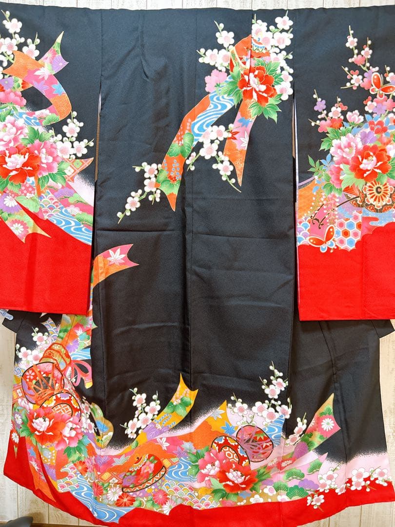 黒×ゴールド♡七五三　7歳　女の子　フルセット　一式