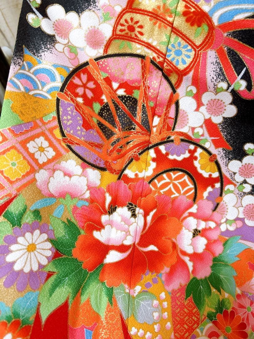 黒×ゴールド♡七五三　7歳　女の子　フルセット　一式