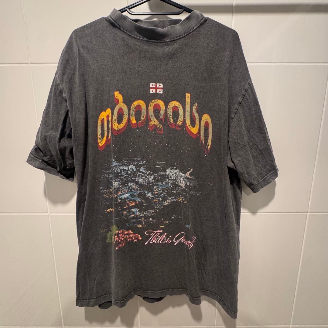 BALENCIAGA Tbilisi Tシャツ ダークグレー サイズ3