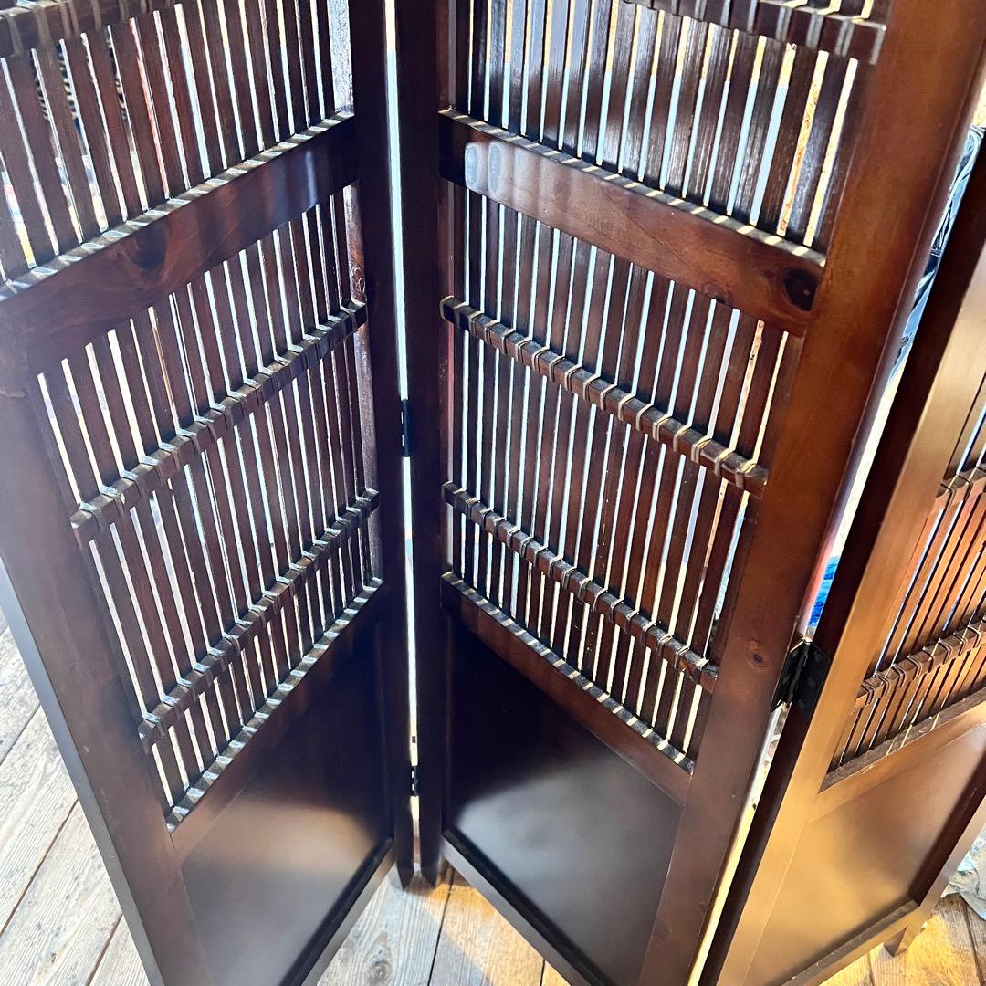 ①木製　パーテーション　衝立　お店　インテリア　コレクション