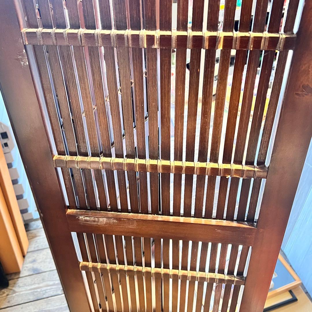 ①木製　パーテーション　衝立　お店　インテリア　コレクション