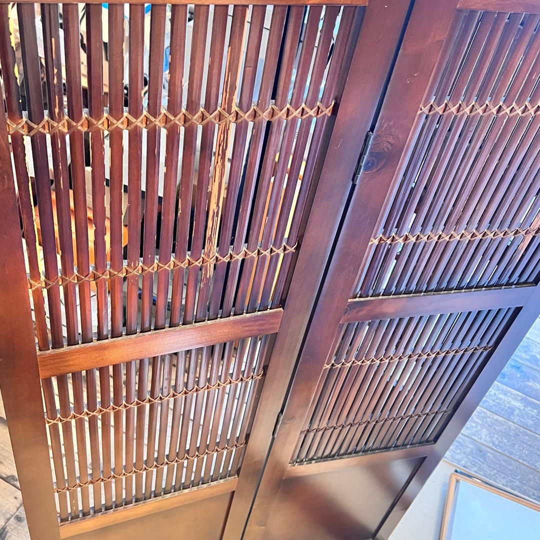 ①木製　パーテーション　衝立　お店　インテリア　コレクション