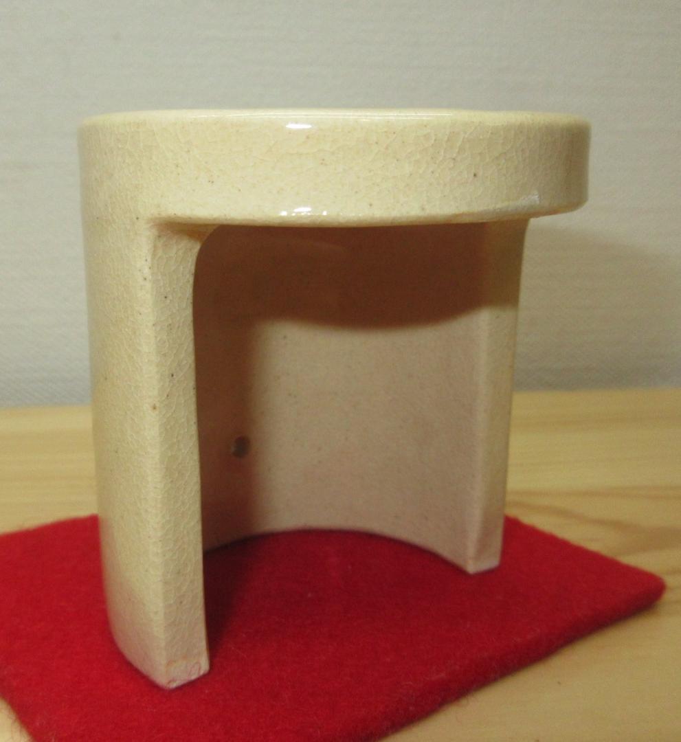 送料込【逢絢亭】茶道具 蓋置 京焼 瓦蓋置 藪内流好 真葛（宮川）香斎 共箱入り