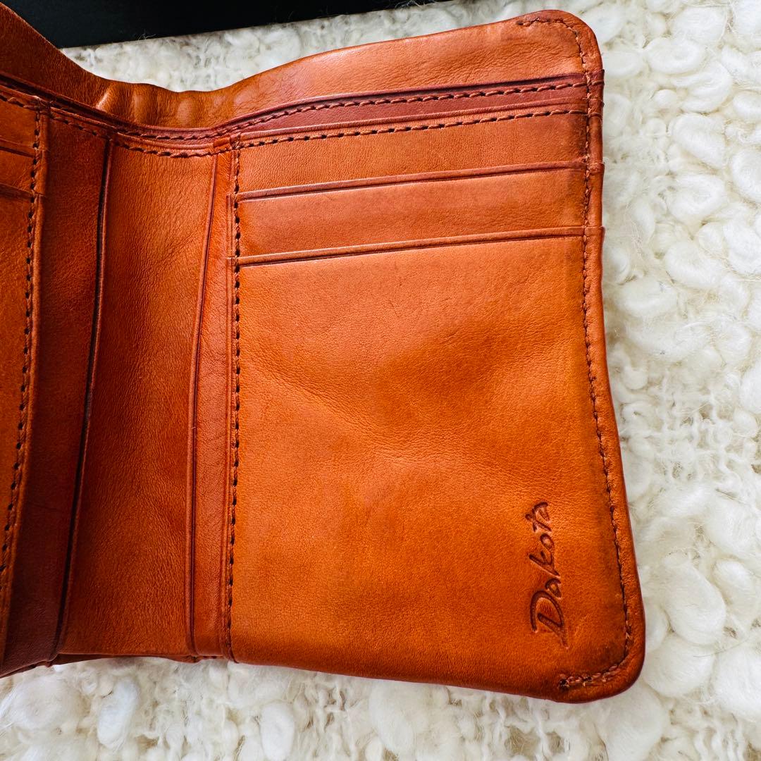 Dakota ダコタ 二つ折り財布 本革 クラプトン 財布 がま口 キャメル