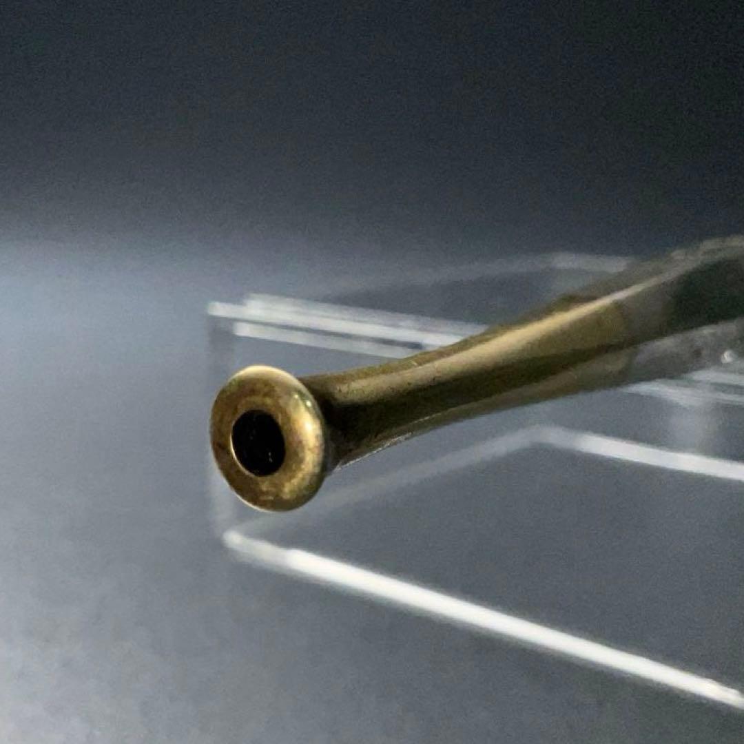 銀製煙管　唐花　瓔珞　キセル　アンティーク　骨董　6R1257お2
