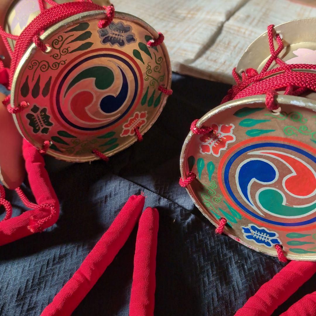 日本舞踊 舞台 小道具 金鞨鼓 きんかっこ　つづみ 太鼓