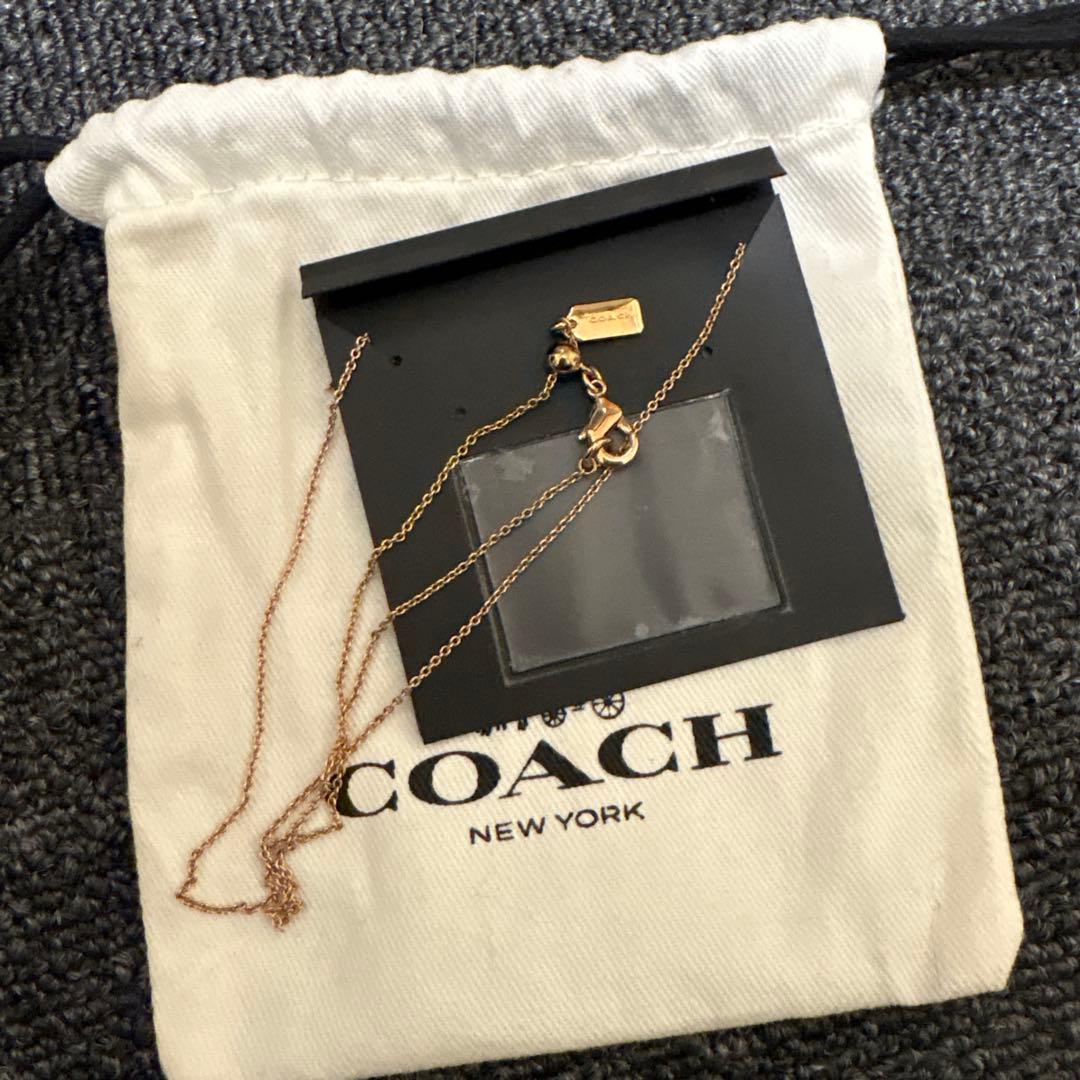 COACH ピンクゴールド ピアス ネックレス セット