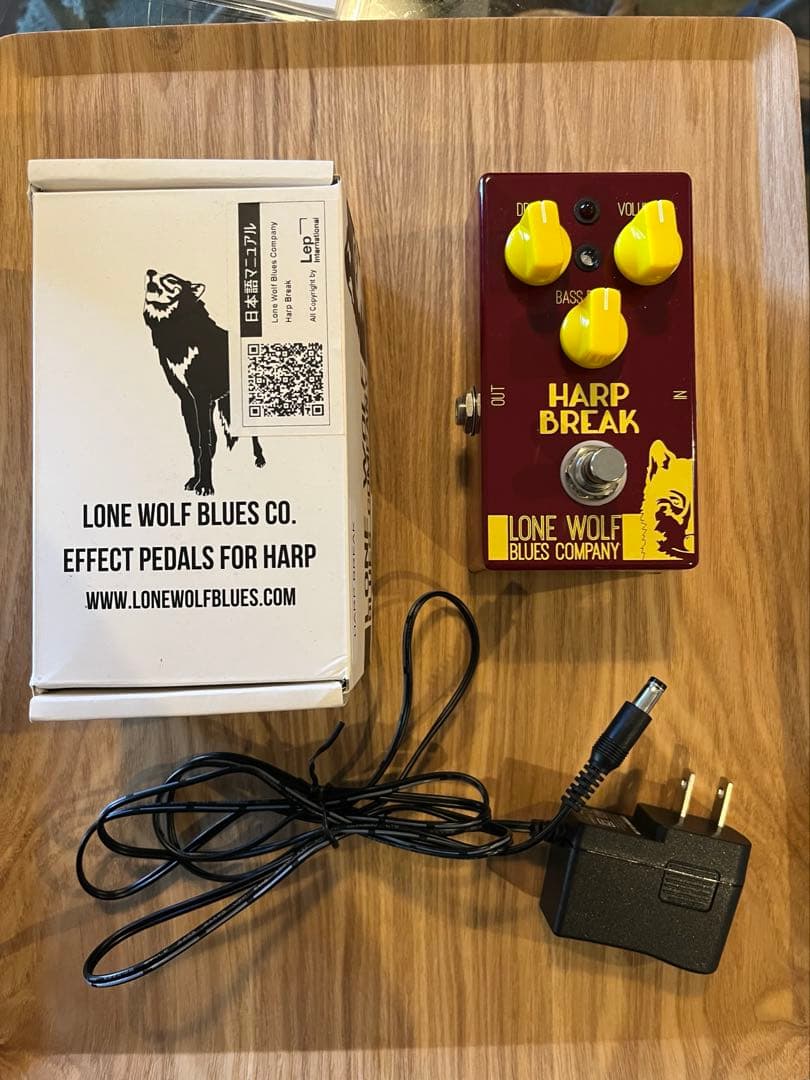 ローンウルフ　ハープブレイク(DC9Vアダプター付き)ブルースハープエフェクター