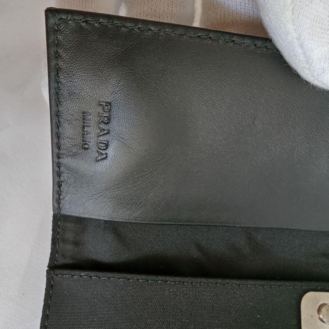 美品　PRADA ブラック ナイロン 6連 キーケース　箱付き 三角ロゴプレート