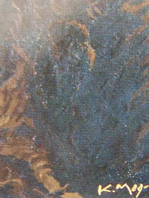 茂木紘一、【白峰　タムセルク】、希少な額装用画集より、新品額装付