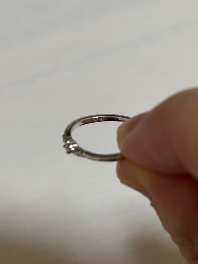 k10 ホワイトゴールド　リング