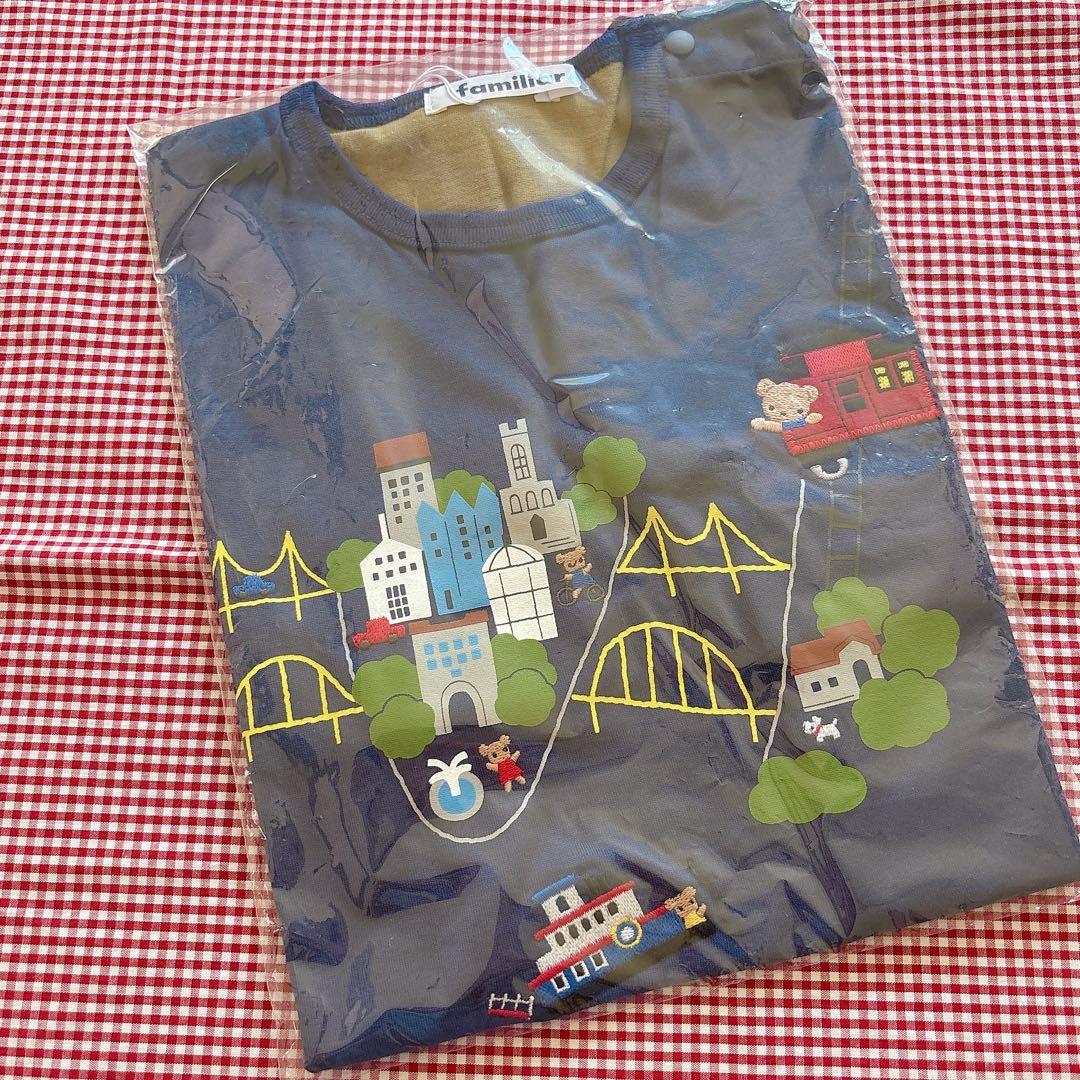 【新品.タグ付き.未開封】☆ファミリア☆刺繍　Tシャツ　90サイズ☆