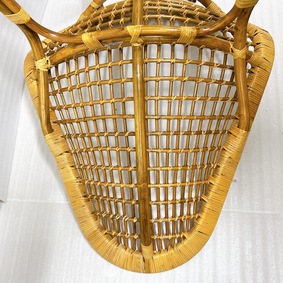 【良品✨送料無料】ラタンチェア 籐 椅子 アジアン家具 バリ風②