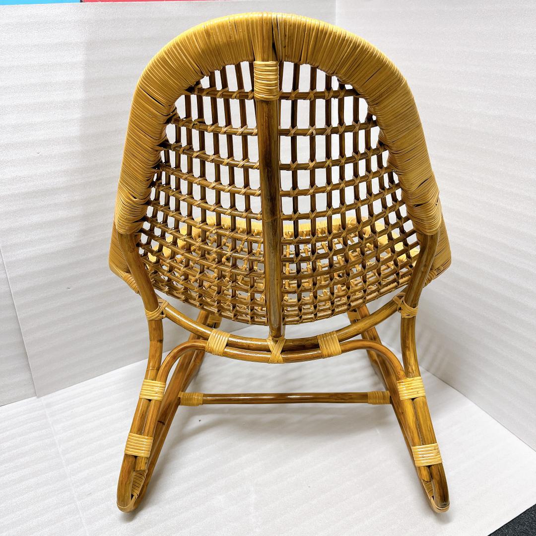 【良品✨送料無料】ラタンチェア 籐 椅子 アジアン家具 バリ風②